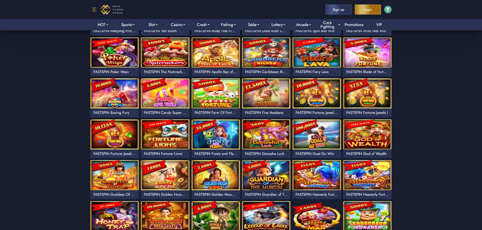 MCW mega casino slot machines online — top titles and jackpots