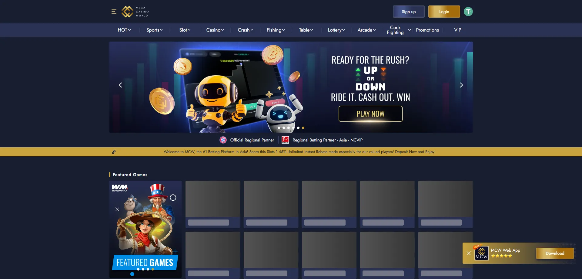 MCW Mega Casino Bangladesh official online casino platform overview
